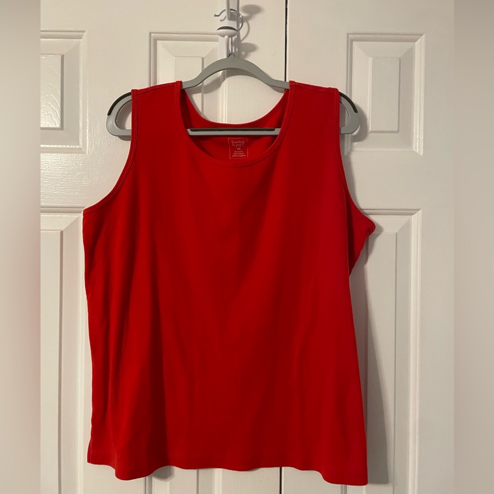Hasting & Smith Red Tank Top Size 3X